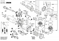 Bosch 3 601 H21 060 GWS 10-125 Angle Grinder 110 V / GB Spare Parts GWS10-125